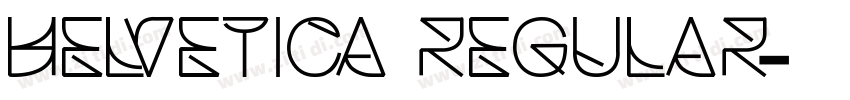 Helvetica Regular字体转换
